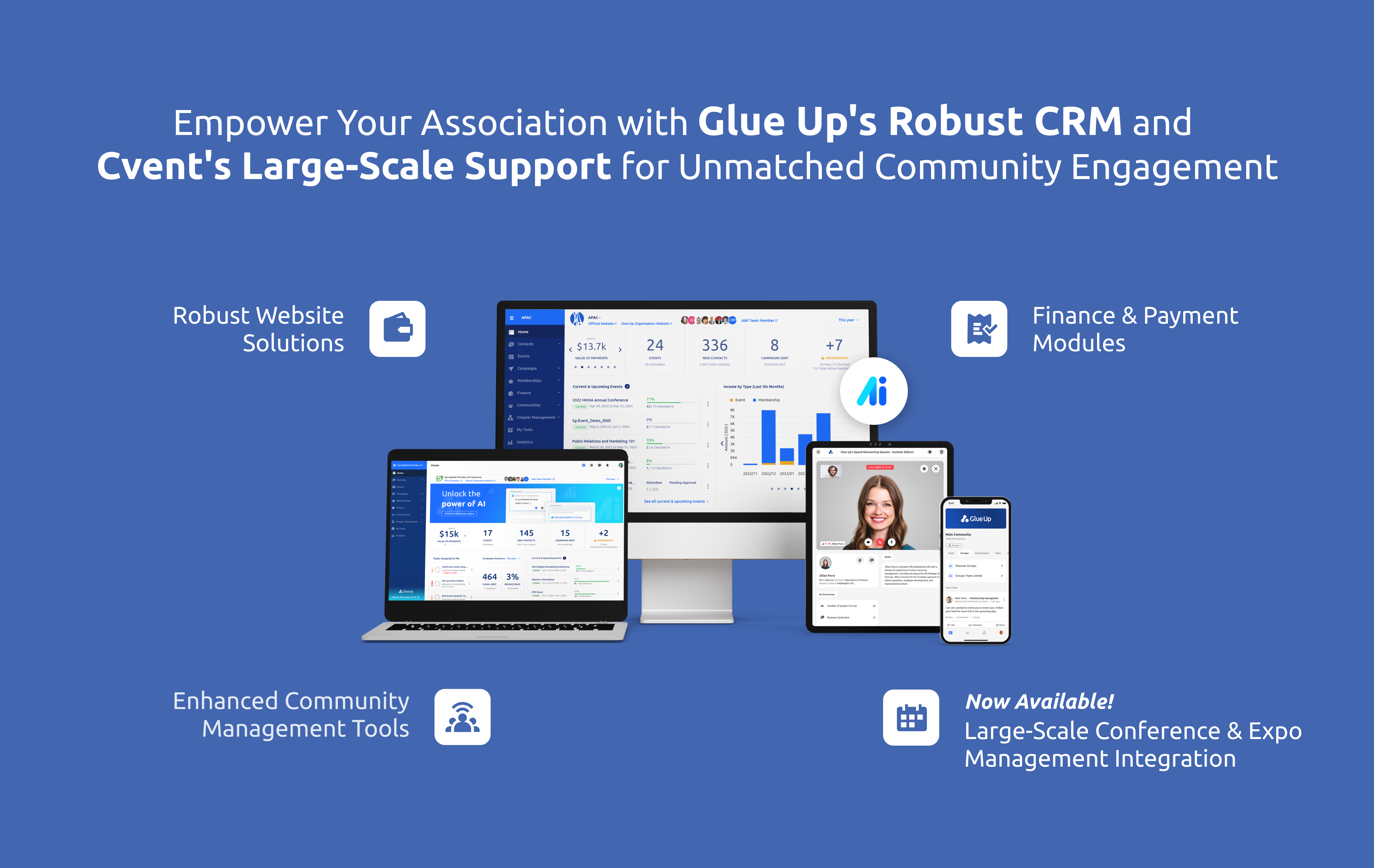 glue up all-in-one association management software