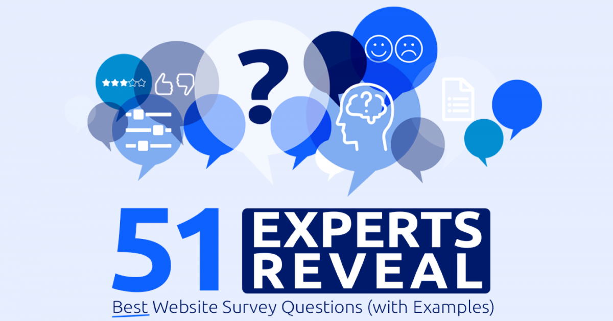 51 Experts Reveal The Best Website Survey Questions To Ask Visitors To ...