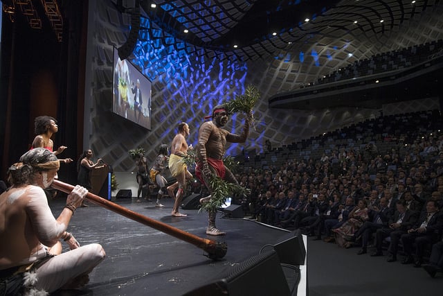 Indigenous Aboriginal Australian dance at 10th World Chambers Congress in Sydney