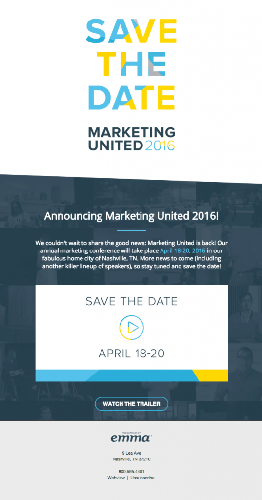 event email video marketing